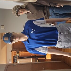 2/$25 KC ROYALS Blue and White Mesh Cap